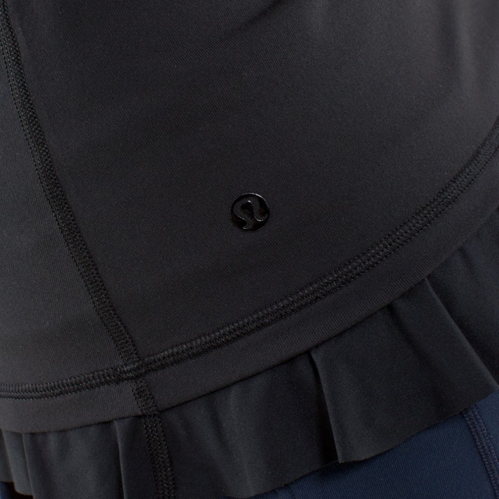 Lululemon Cool Racerback *Ruffled Hem Black - Picture 6 of 11